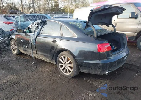 2013 Audi A6 3.0T Premium from USA, damaged, VIN WAUGGAFC0DN062439